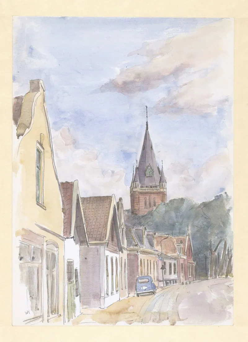 Landscape 536 by Wim Hagemans - Canvas Print