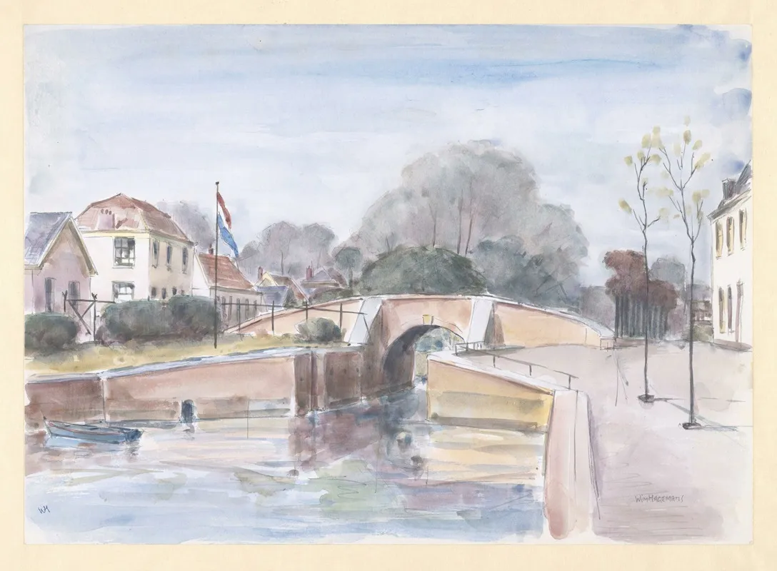 Landscape 541 by Wim Hagemans - Canvas Print