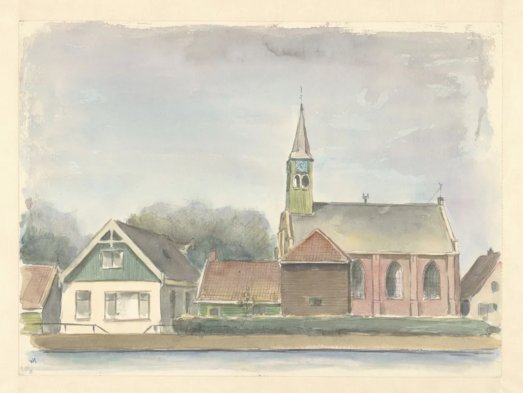 Landscape 547 by Wim Hagemans - Canvas Print