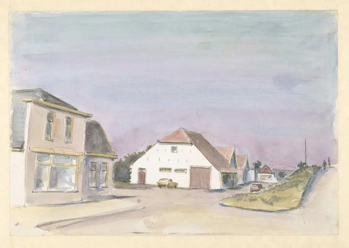 Landscape 551 by Wim Hagemans - Canvas Print