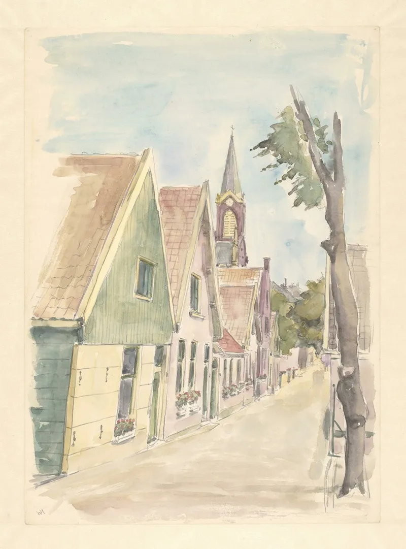 Landscape 554 by Wim Hagemans - Canvas Print