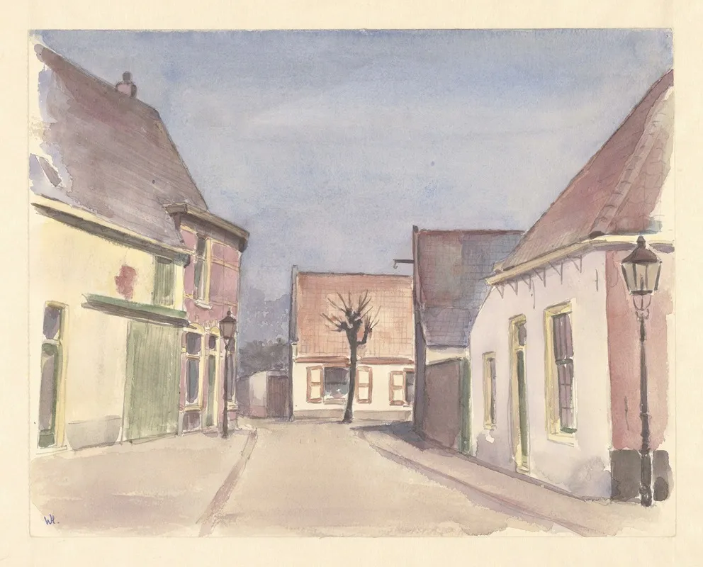 Landscape 555 by Wim Hagemans - Canvas Print