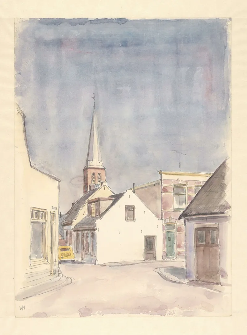 Landscape 556 by Wim Hagemans - Canvas Print