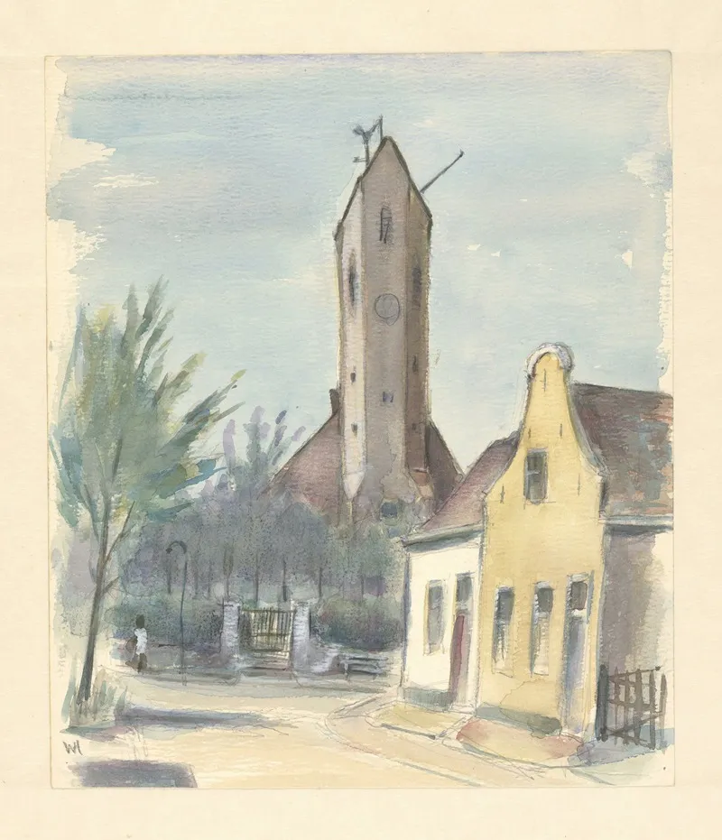 Landscape 557 by Wim Hagemans - Canvas Print