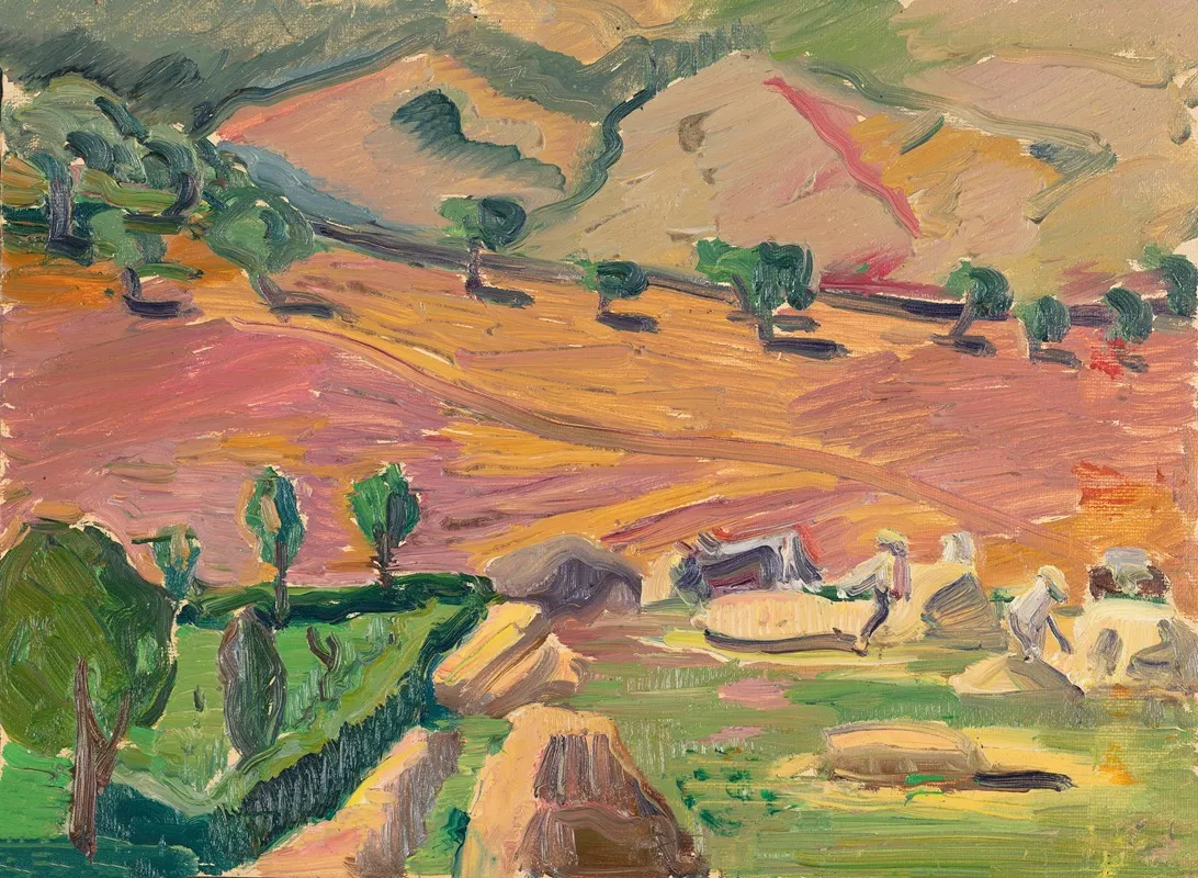 Landscape 567 by Astrid Holm - Canvas Print