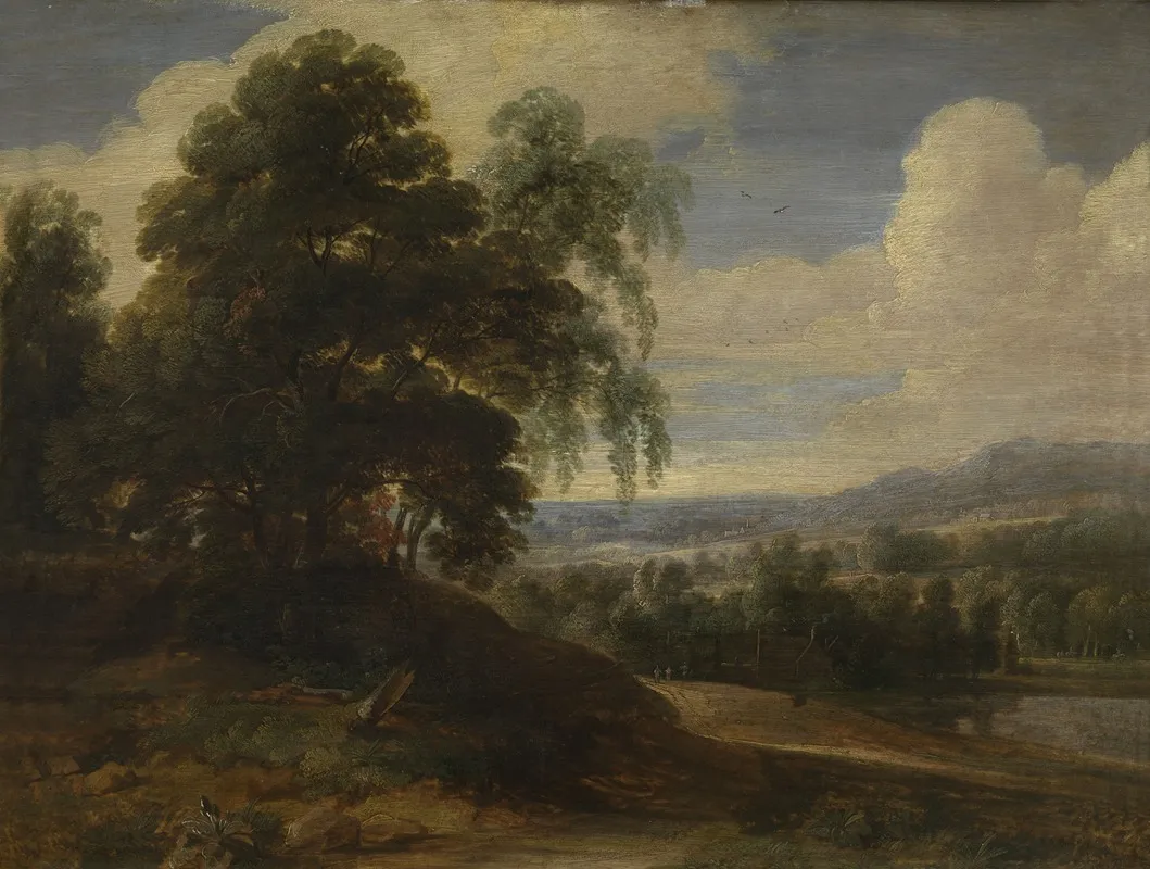 Landscape 586 by Jacques d'Arthois - Canvas Print