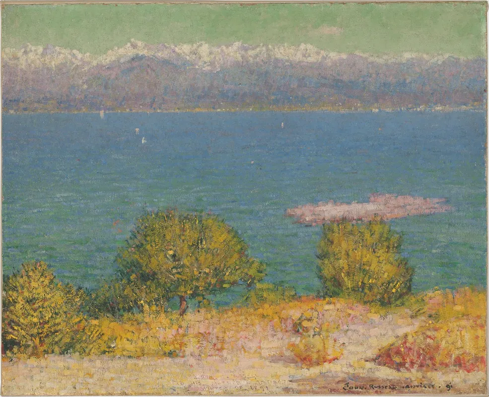 Landscape Antibes The Bay Of Nice by John Peter Russell - Canvas Print