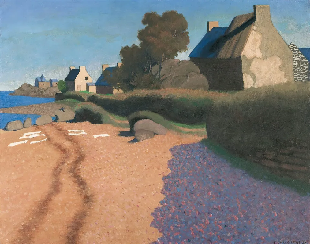 Landscape At Loguivy by Félix Vallotton - Canvas Print