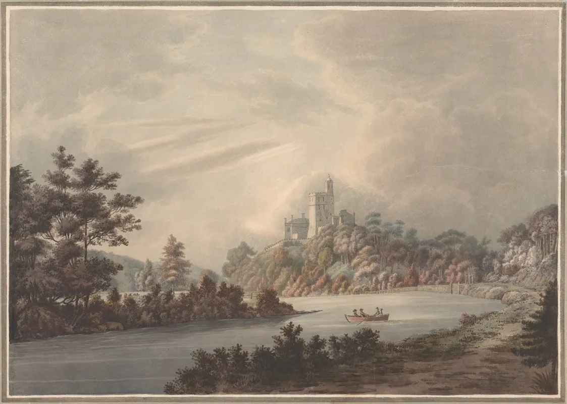 Landscape Castle By A River
