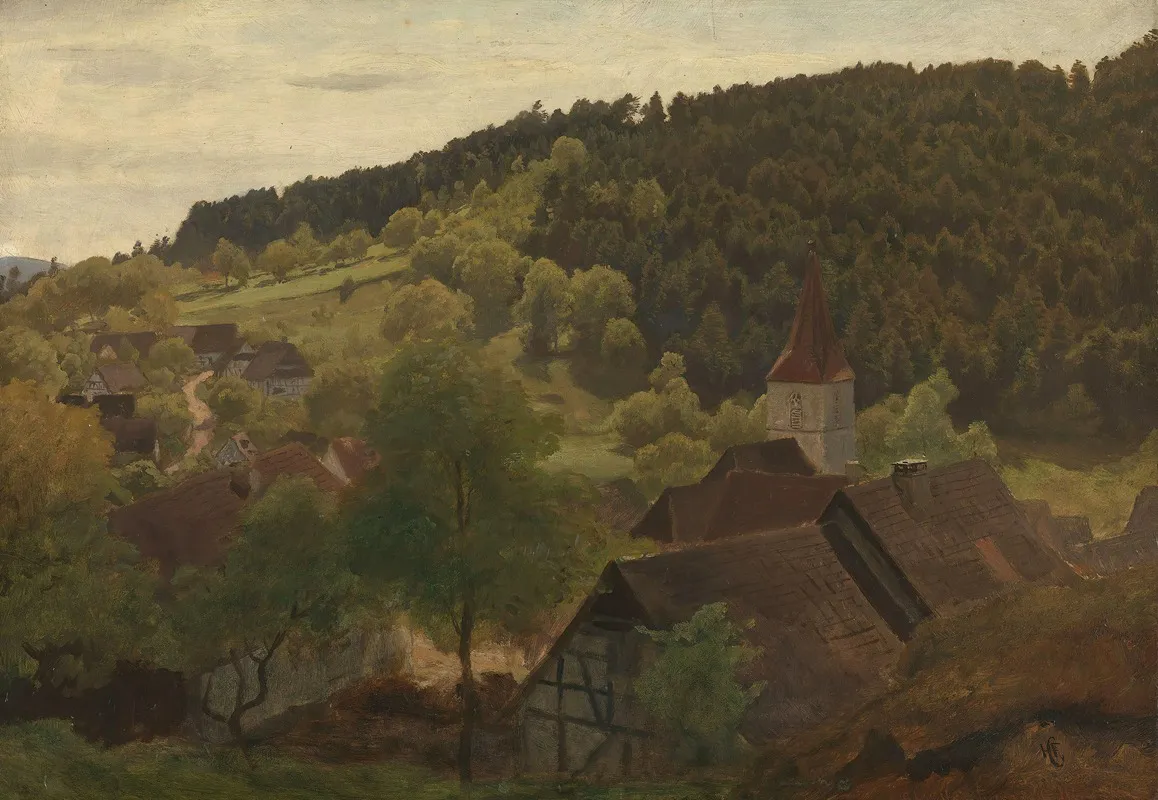 Landscape From Ebersteinburg In Baden