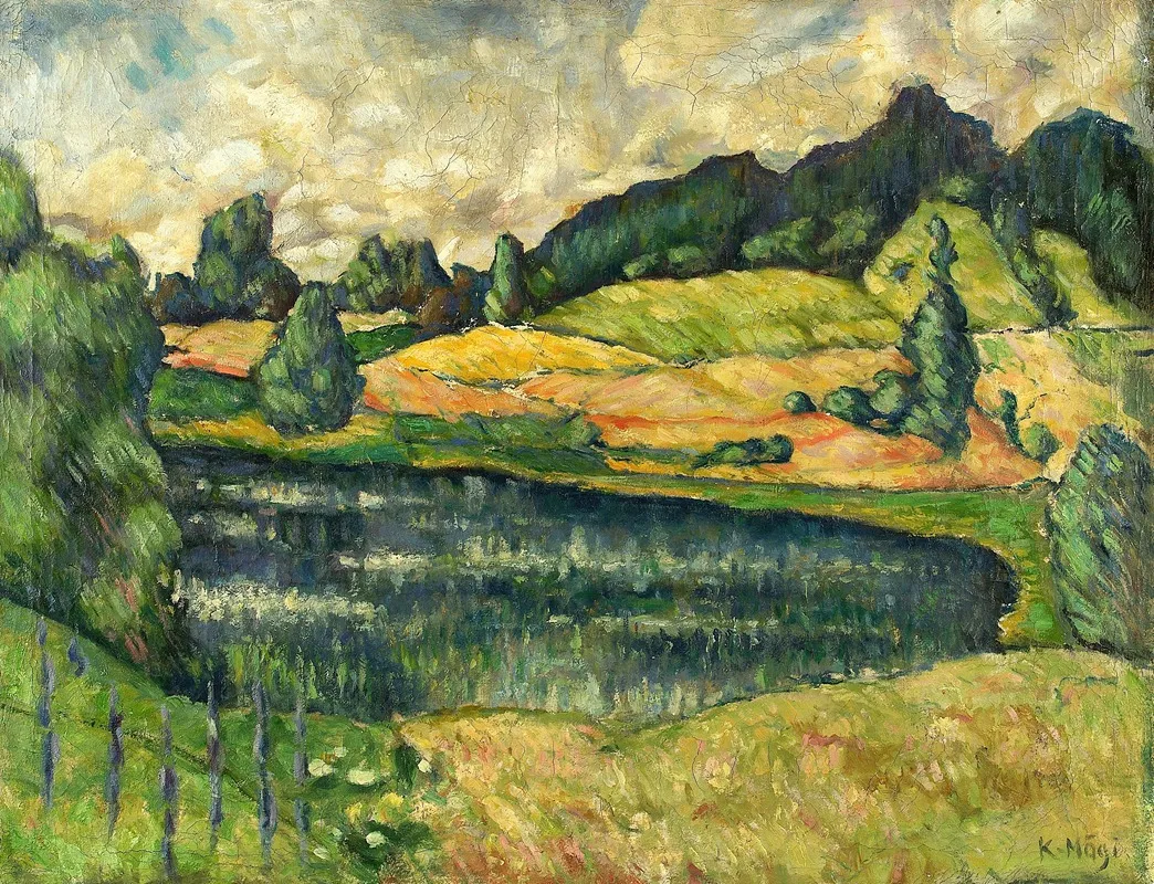 Landscape From Estonia by Konrad Mägi - Canvas Print