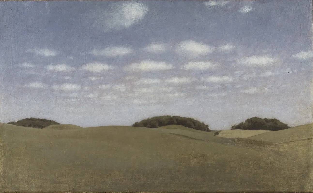 Landscape From Lejre by Vilhelm Hammershøi - Canvas Print