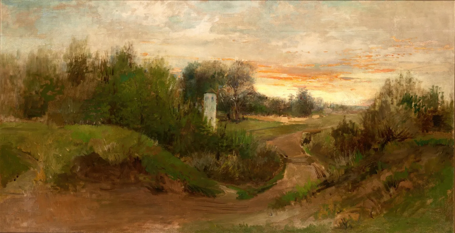 Landscape From The Vincity Of Czarnokozince by Adam Chmielowski - Canvas Print
