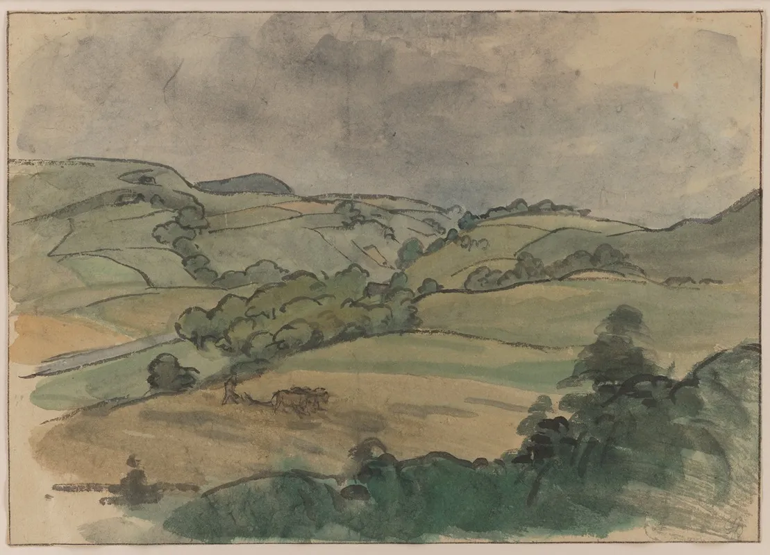 Landscape I Puy De Dome by Jules Chadel - Canvas Print