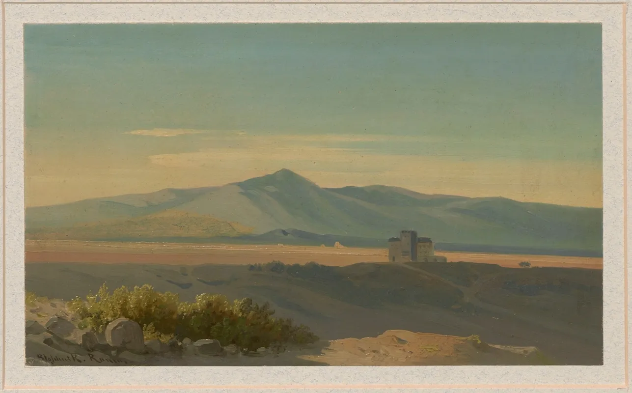 Landscape In Campania by Arthur Blaschnik - Canvas Print