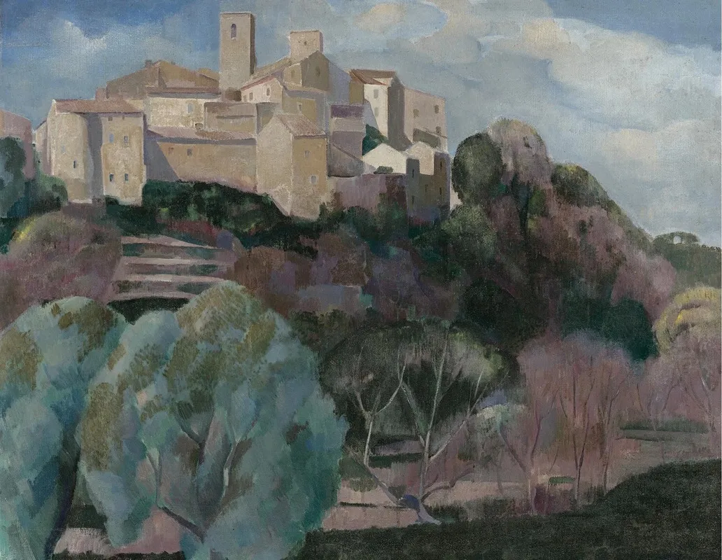 Landscape In Provence by Ángel Zárraga - Canvas Print