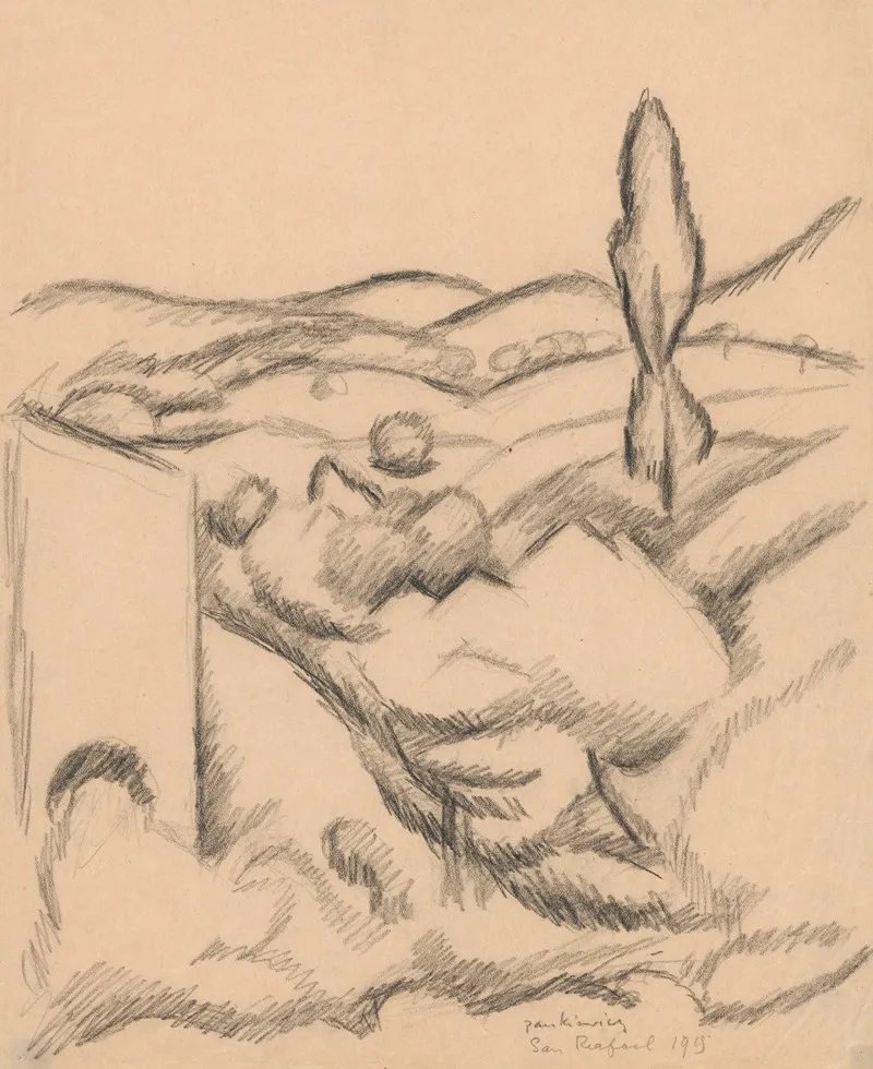 Landscape In San Raphael by Józef Pankiewicz - Canvas Print