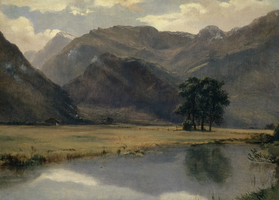 Landscape In The Canton Of Uri by Alexandre Calame - Canvas Print