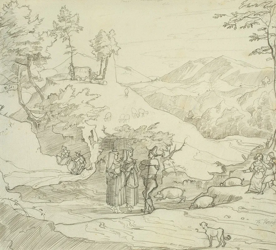 Landscape Near Olevano 2