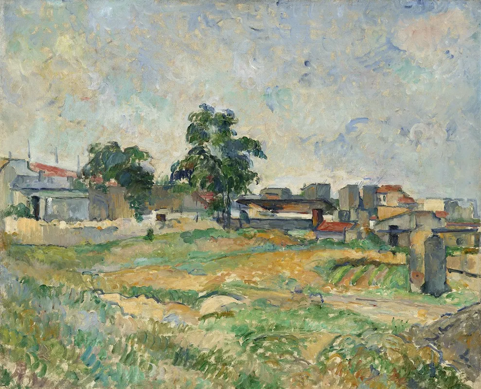 Landscape Near Paris by Paul Cézanne - Canvas Print