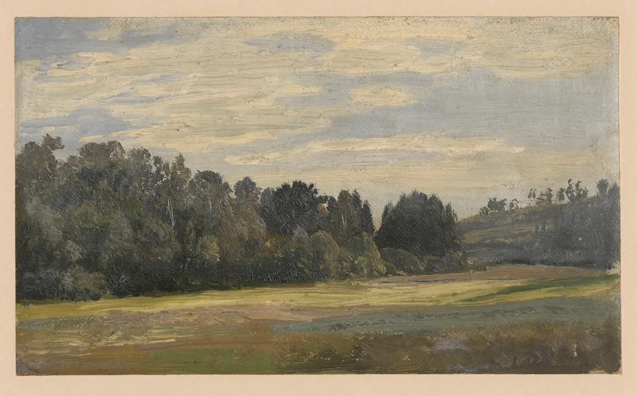 Landscape Near Trzebnica by Adolf Dressler - Canvas Print