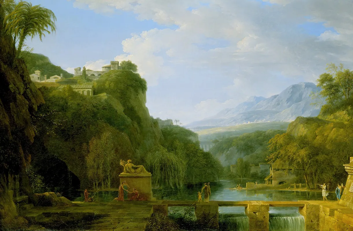 Landscape Of Ancient Greece by Pierre-Henri de Valenciennes - Canvas Print
