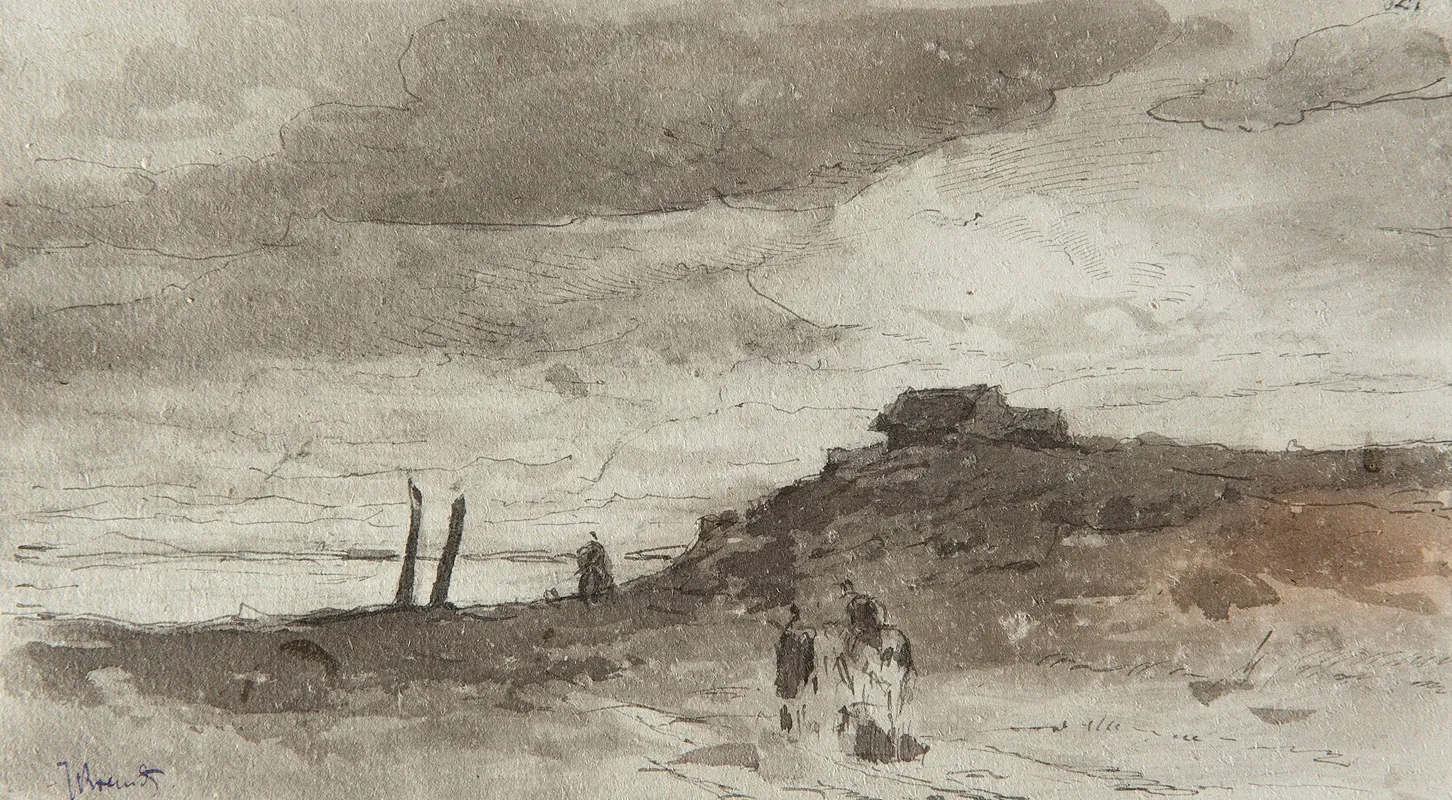 Landscape On The River Dniester Study For Paintings