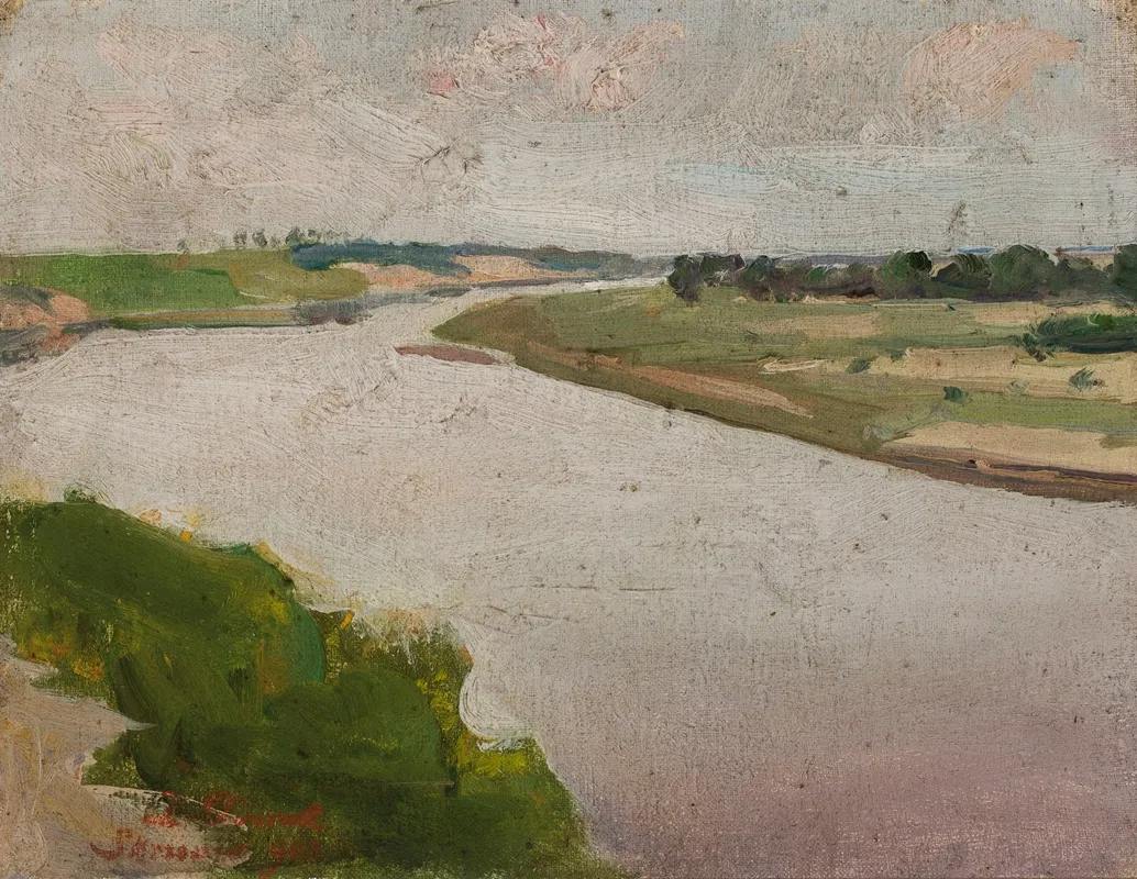 Landscape Sketch 8 by Zygmunt Dworzaczek - Canvas Print