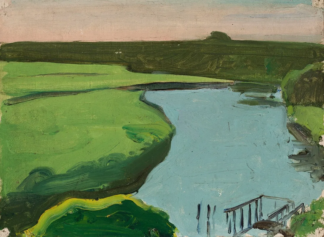 Landscape Sketch 9 by Zygmunt Dworzaczek - Canvas Print