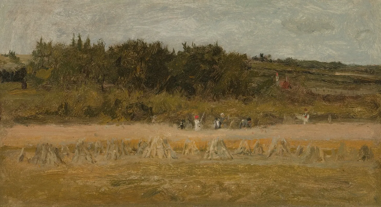 Landscape Sketch by Eastman Johnson - Canvas Print