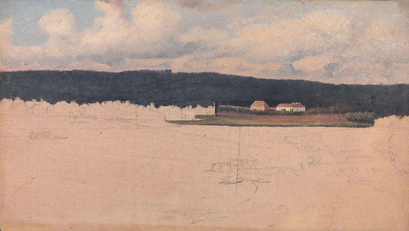 Landscape Studies by Knud Baade - Canvas Print