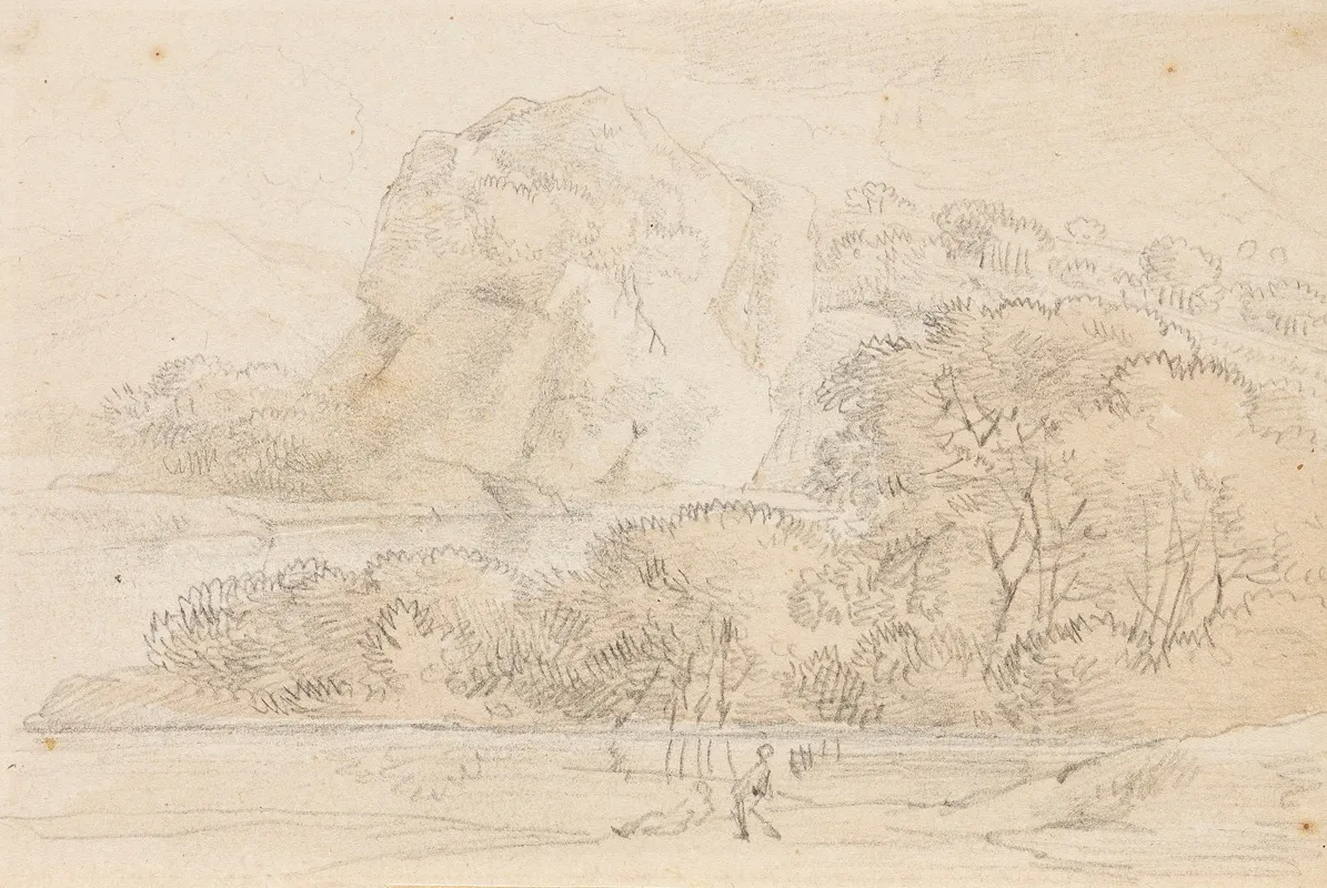 Landscape Study 21 by Franz Kobell - Canvas Print