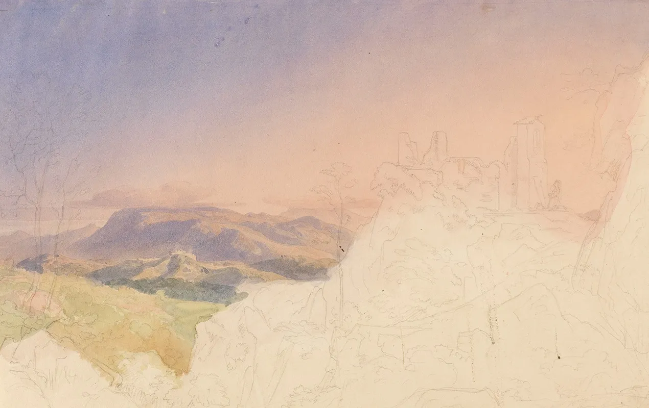 Landscape Study 3 3 by Ernst Fries - Canvas Print