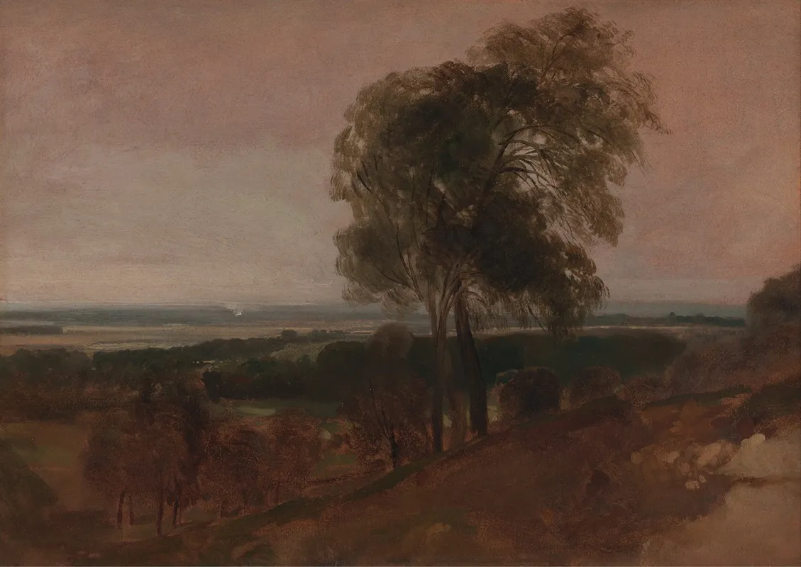 Landscape Study At Sunset