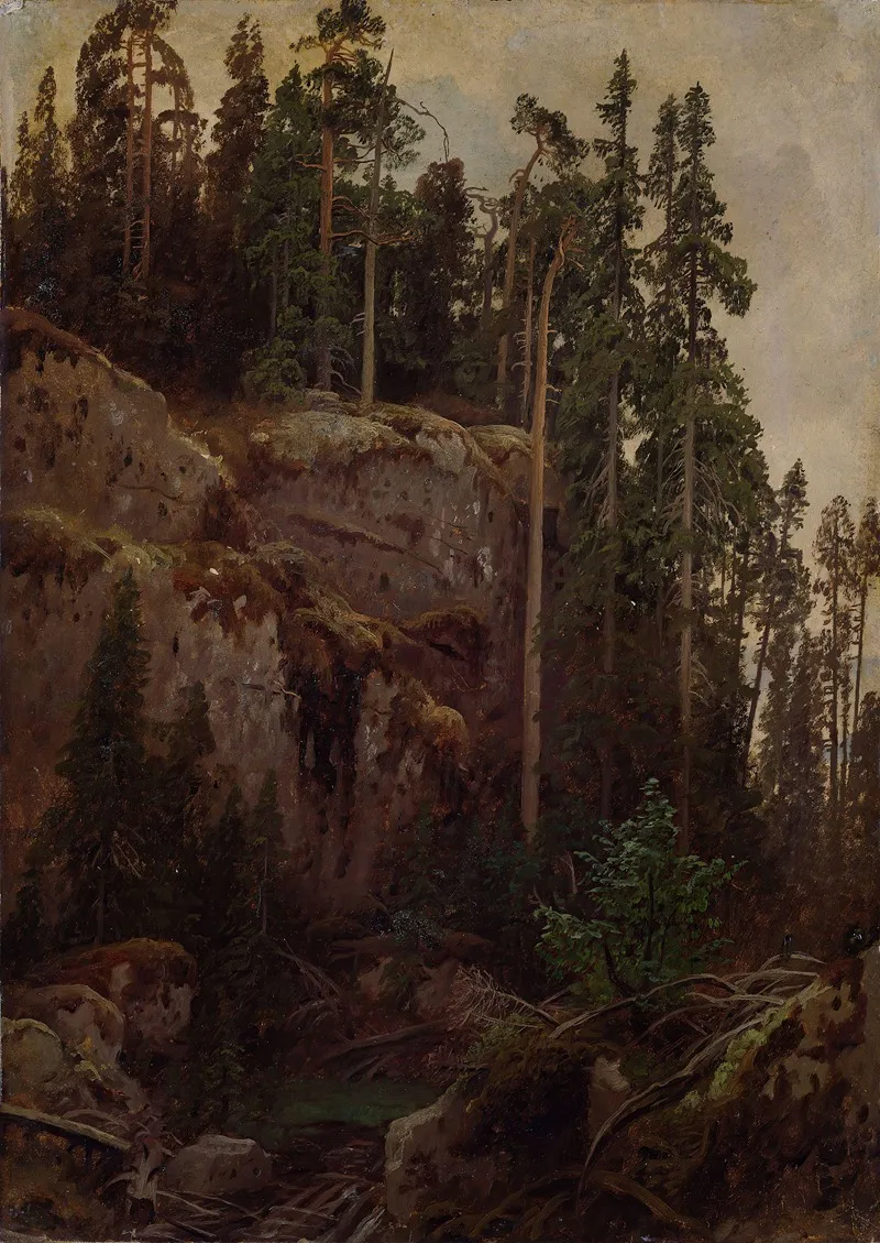 Landscape Study With A Precipice