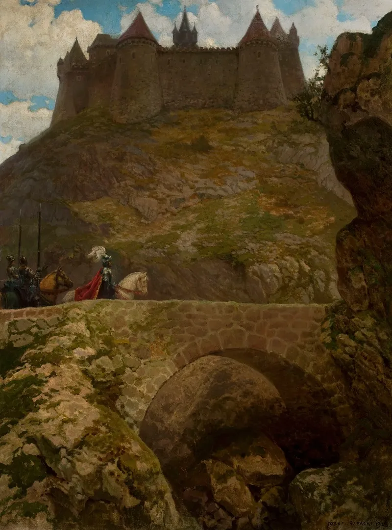 Landscape With A Castle And A Knight