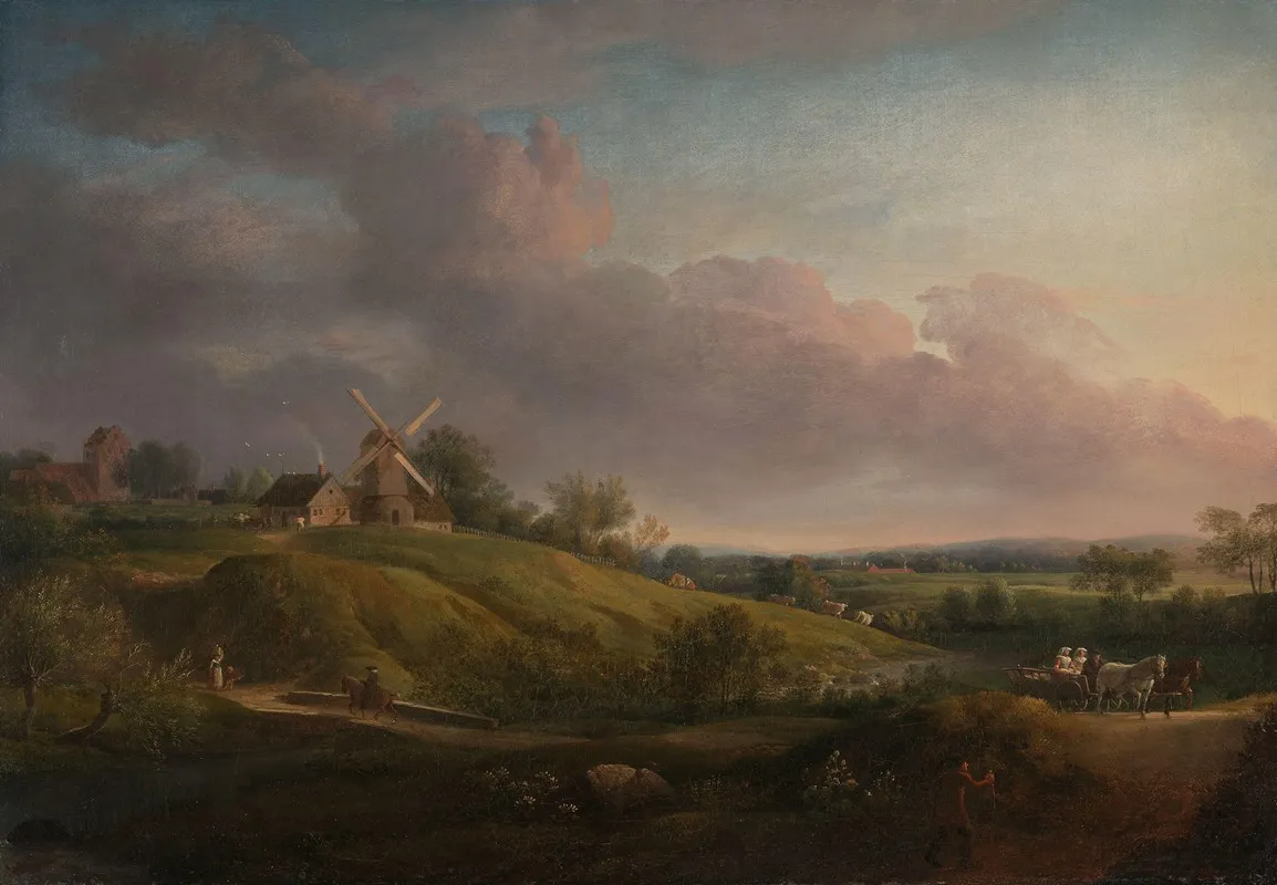 Landscape With A Church And A Mill