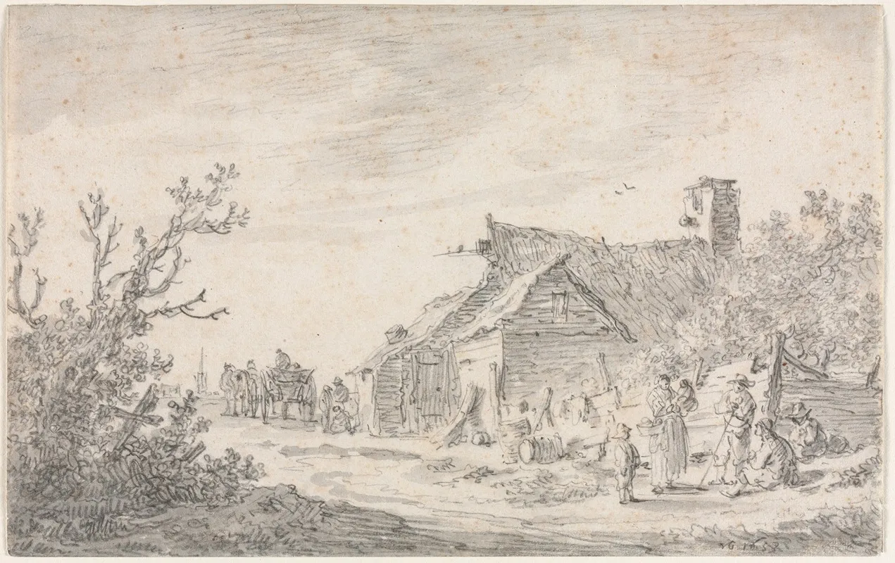 Landscape With A Cottage And Figures