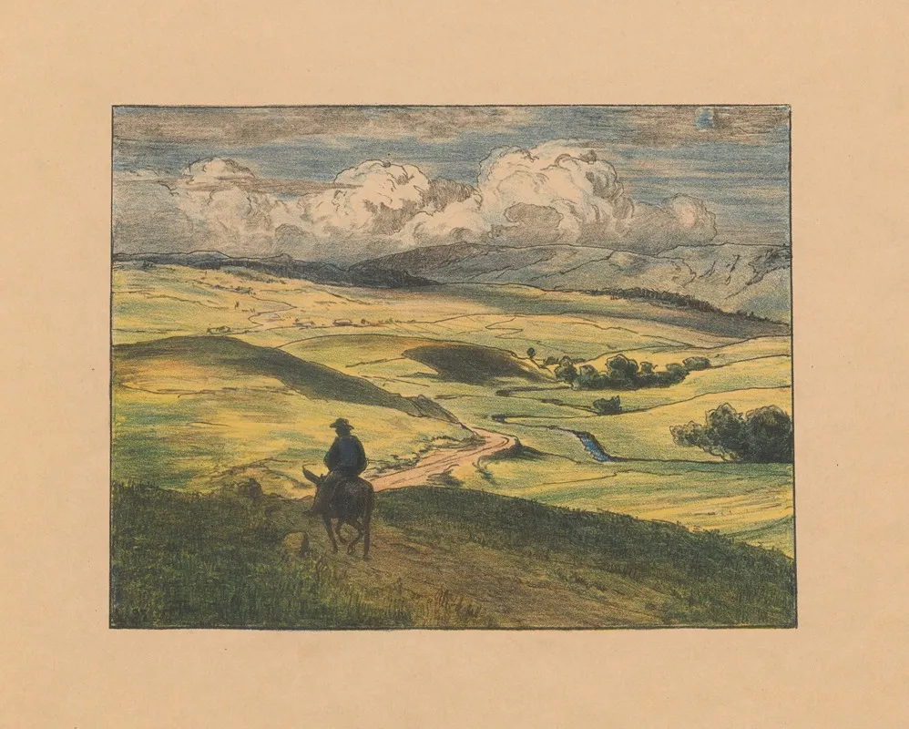Landscape With A Donkey Rider