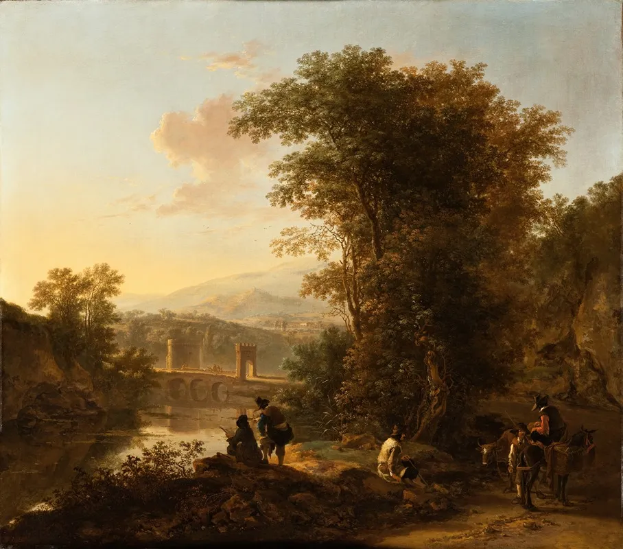 Landscape With A Draftsman by Jan Both - Canvas Print