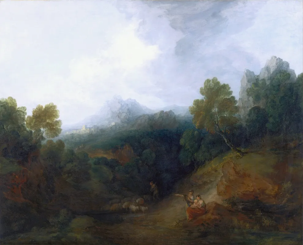 Landscape With A Flock Of Sheep
