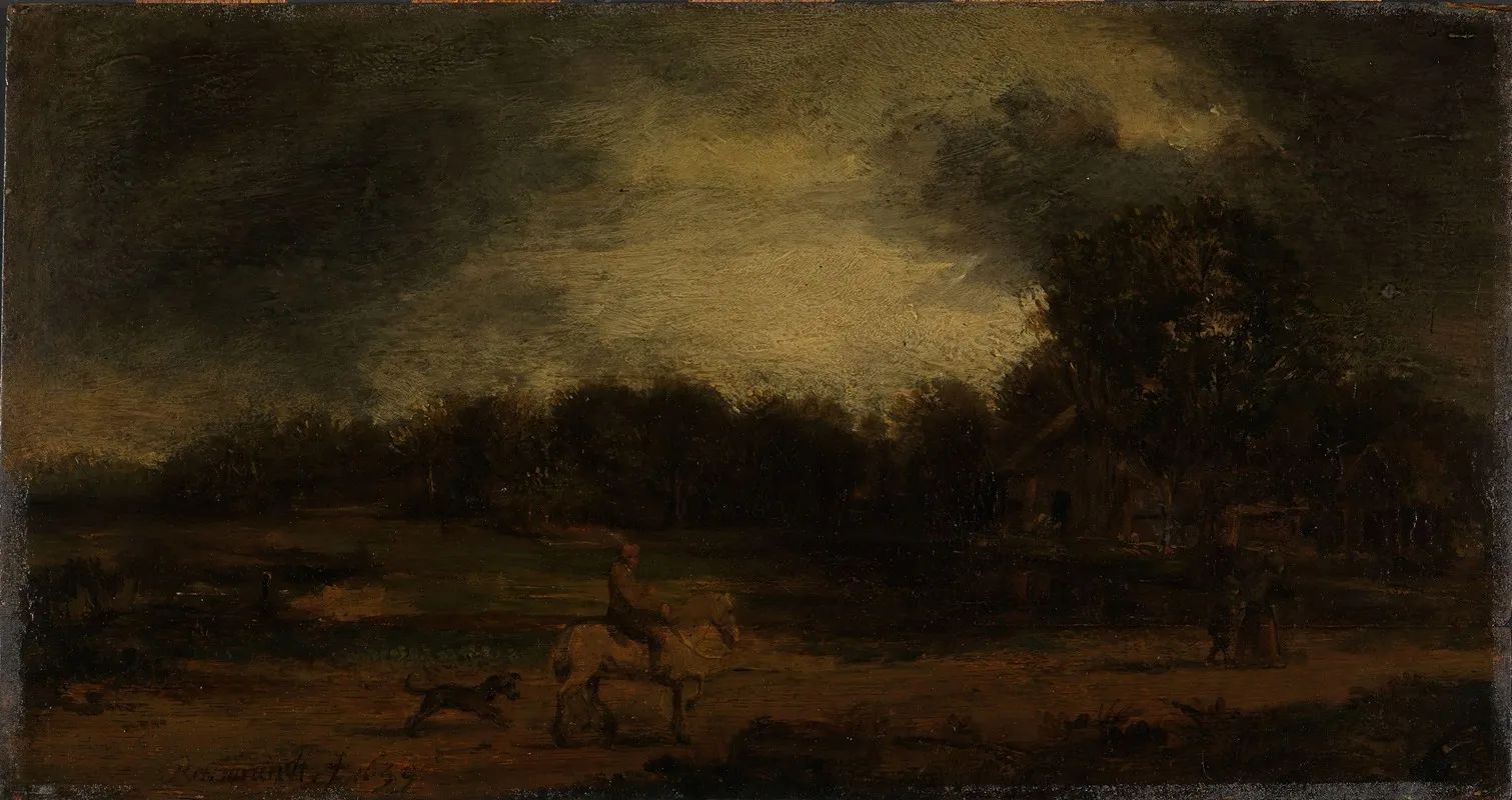 Landscape With A Horseman