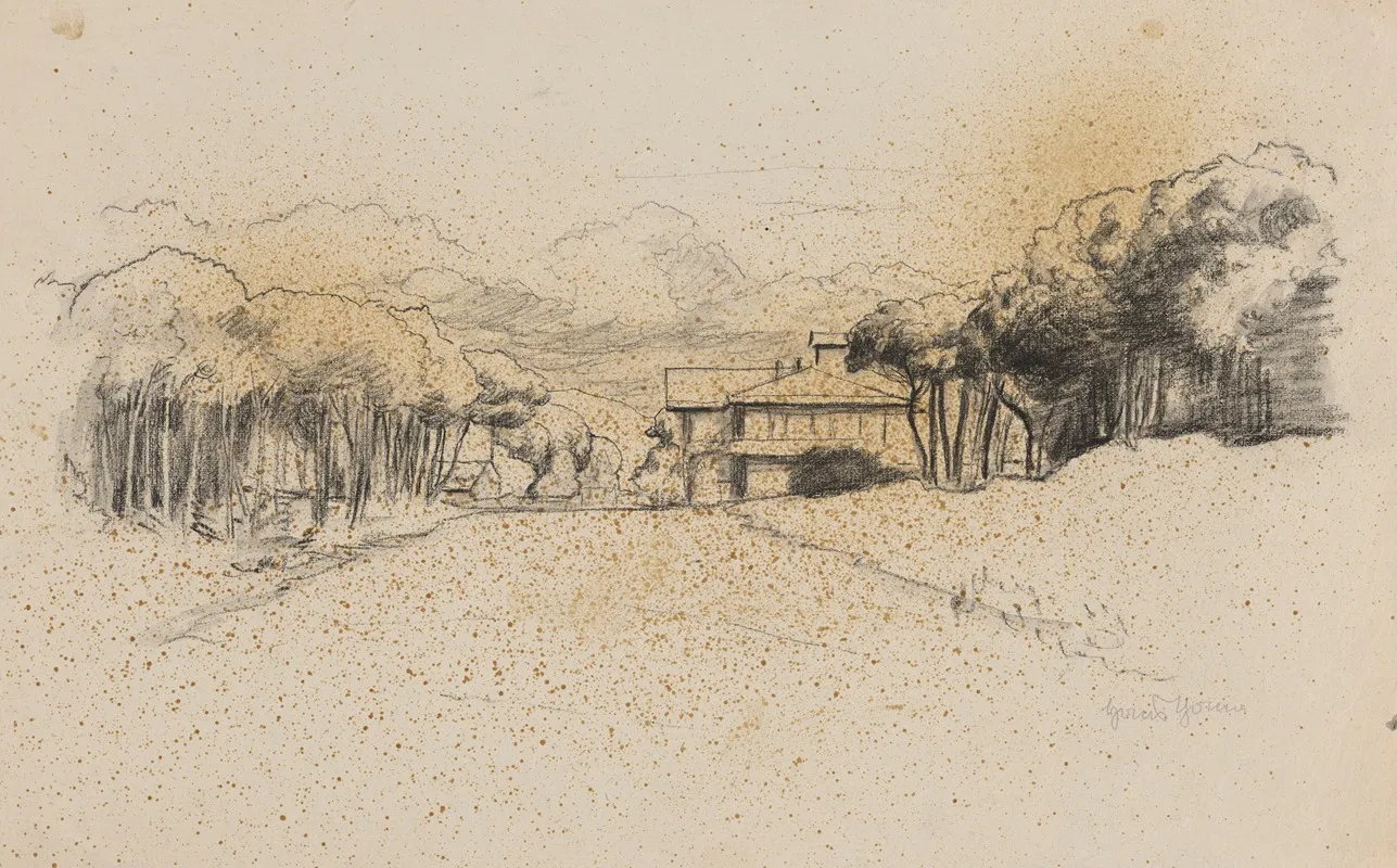 Landscape With A House Among Trees 3