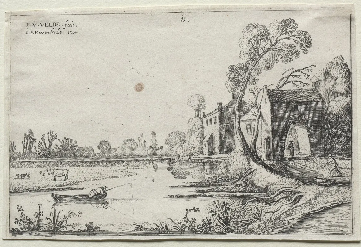 Landscape With A River And A Gatehouse