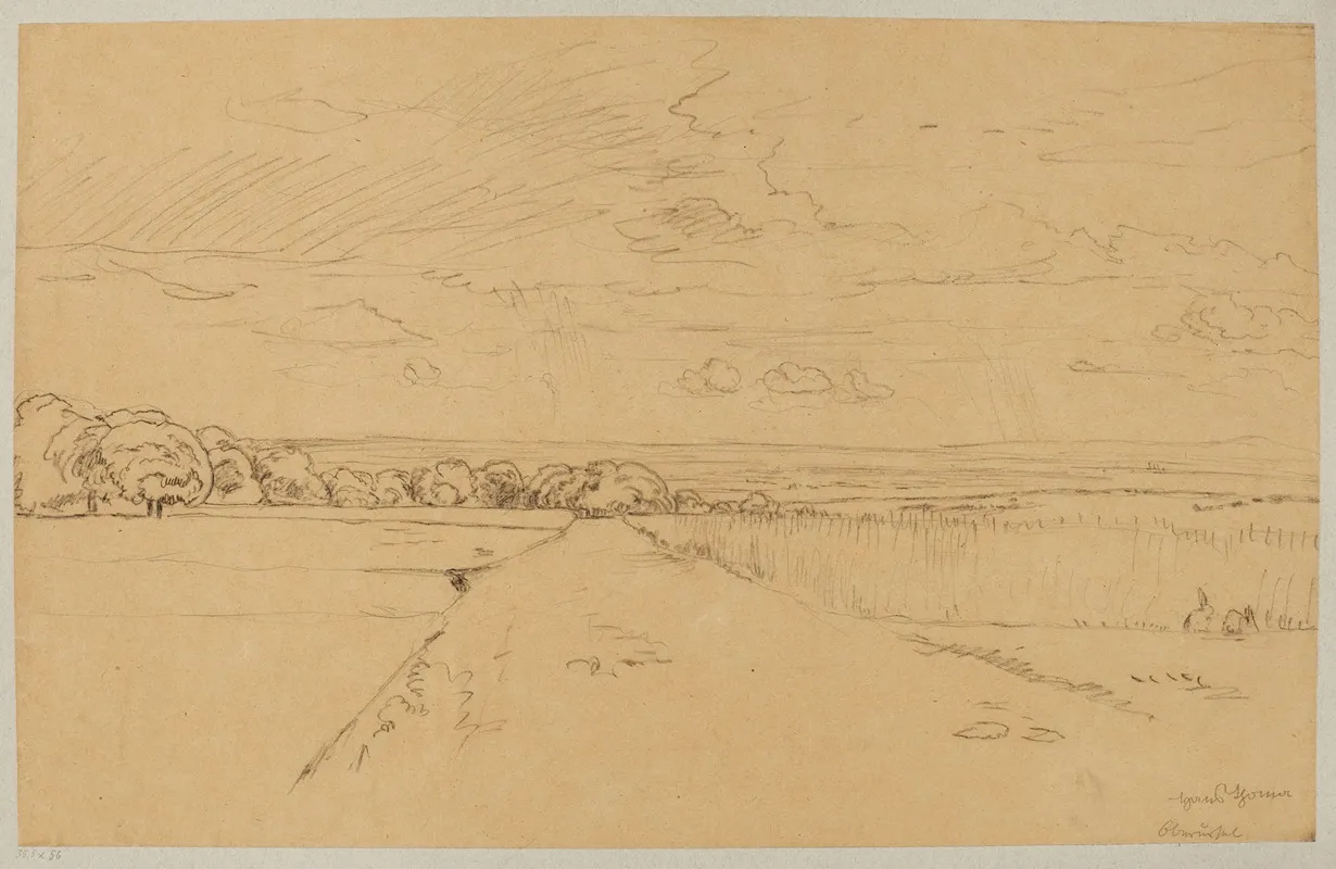 Landscape With A Road Near Oberursel