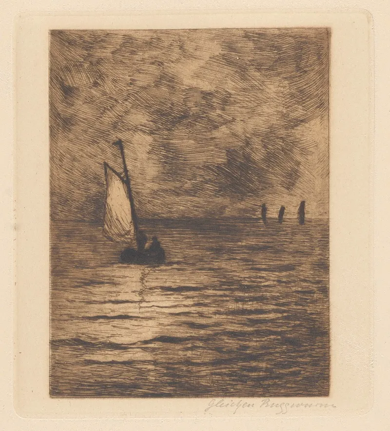 Landscape With A Sail Boat