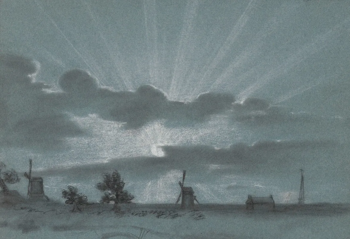 Landscape With A Sunset