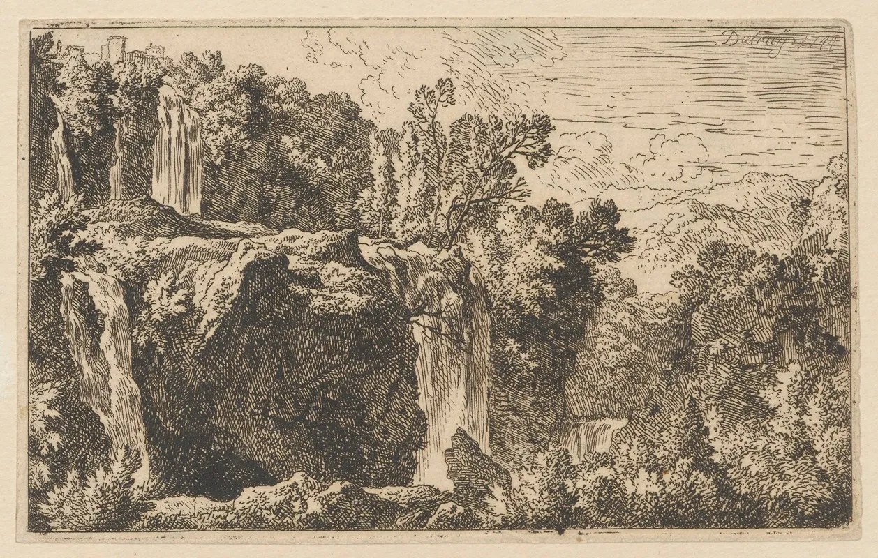 Landscape With A Waterfall In Tivoli