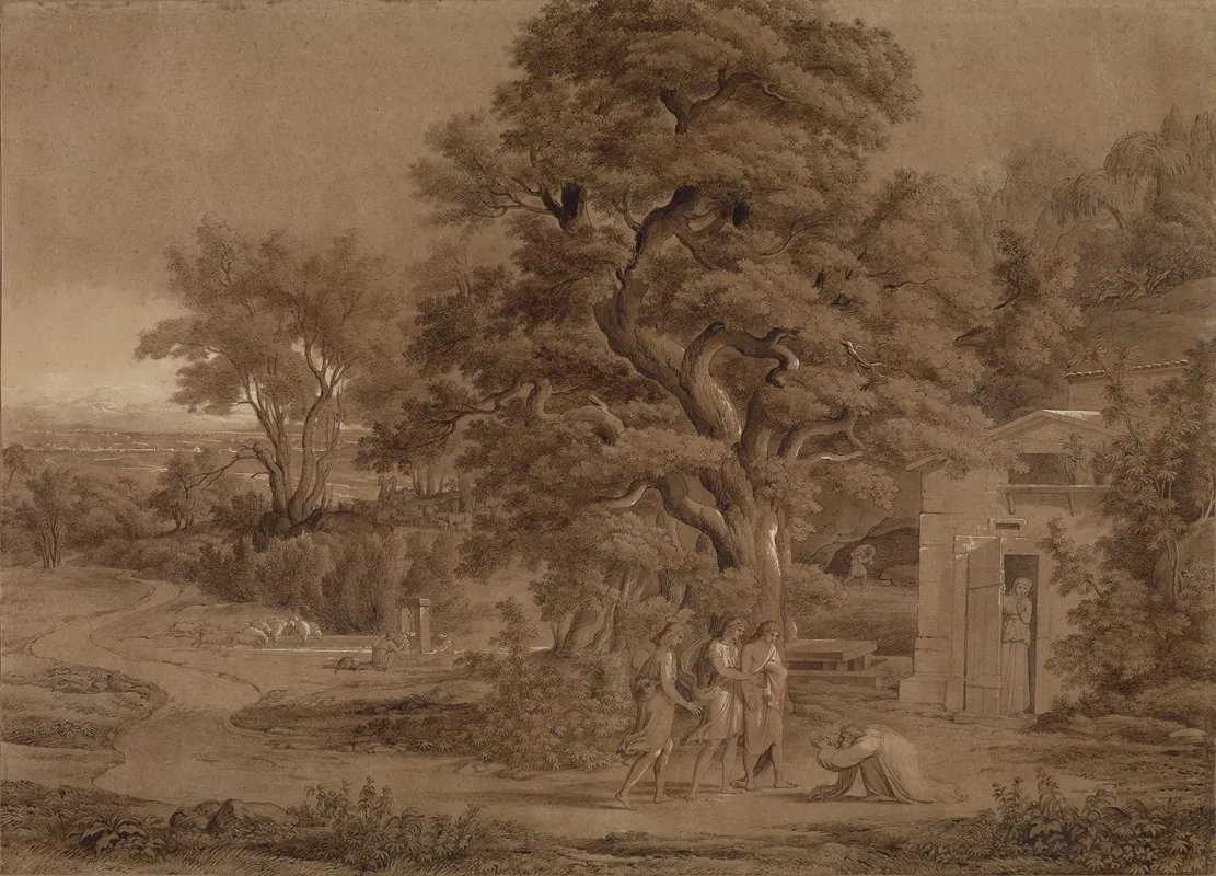 Landscape With Abraham And The Three Angels In The Valley Of Mambre