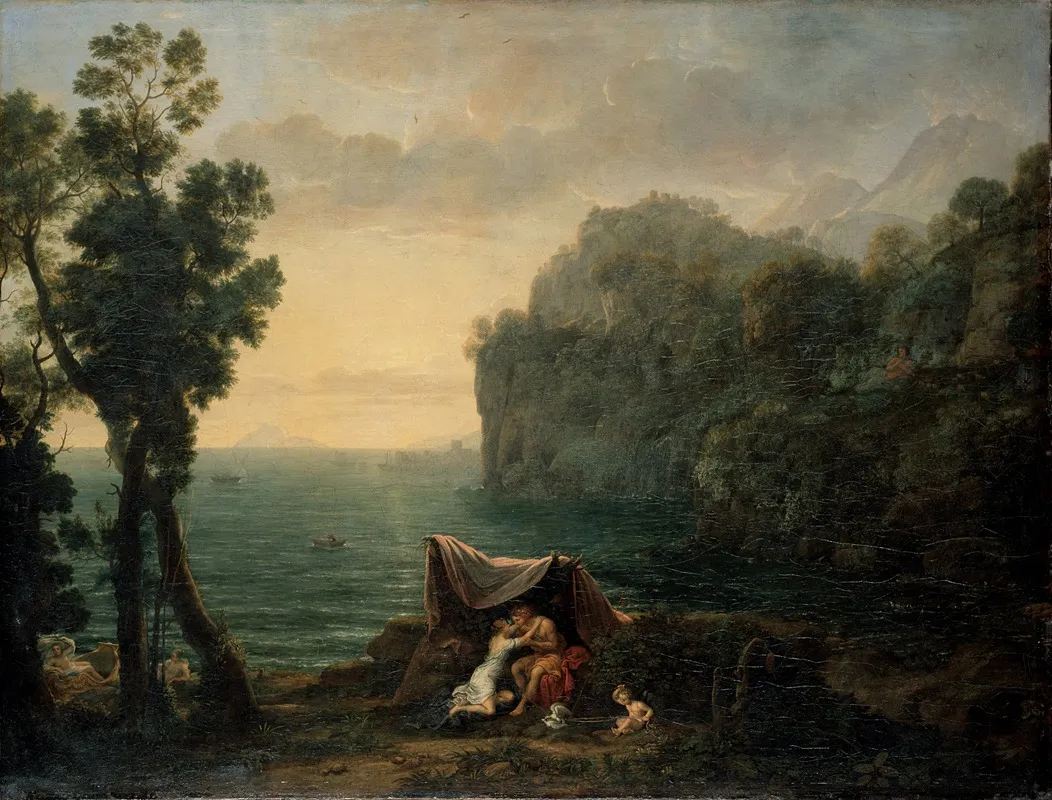 Landscape With Acis And Galatea by Claude Lorrain - Canvas Print